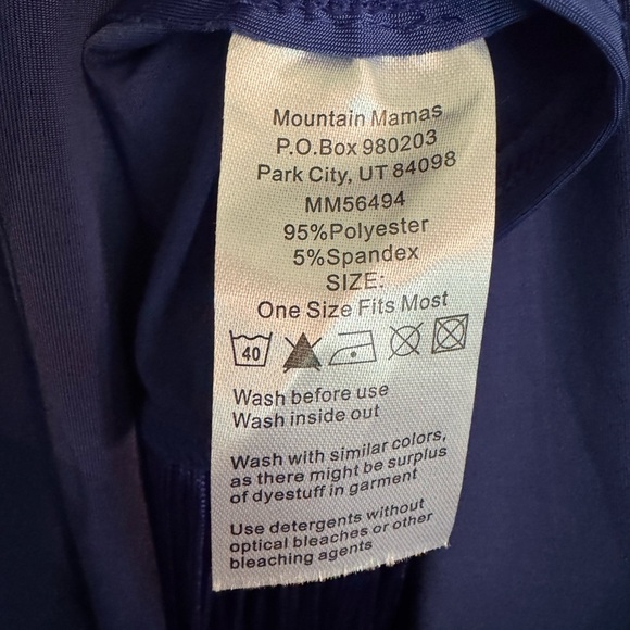 NWT Maui Mamas Elegant Blue Fringe Swim Cover Up Kimono One Size - Picture 4 of 4